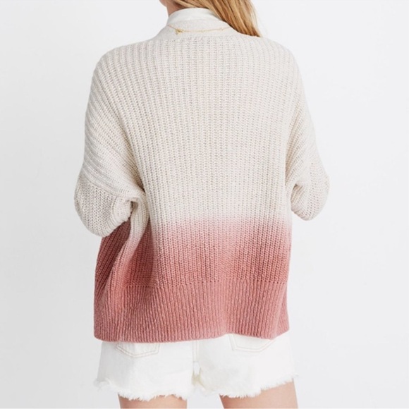 NWTs RARE Madewell Dip Dyed Cotton Cardigan - Picture 4 of 14